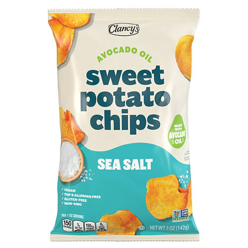 Sweet Potato Chips Avocado Oil Sea Salt, 5 oz Product Image Front shot 01