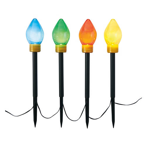 4 Pack Christmas Stake Lights