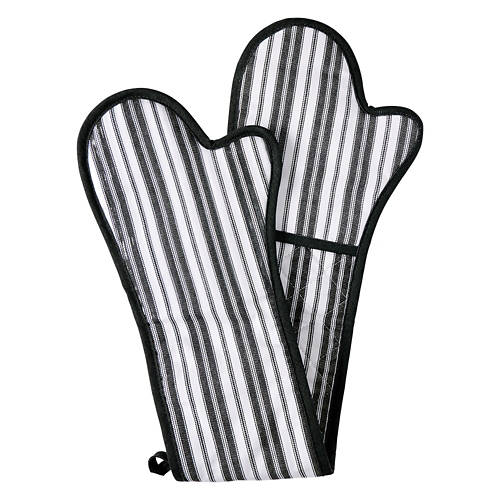 Double Oven Mitt, Black