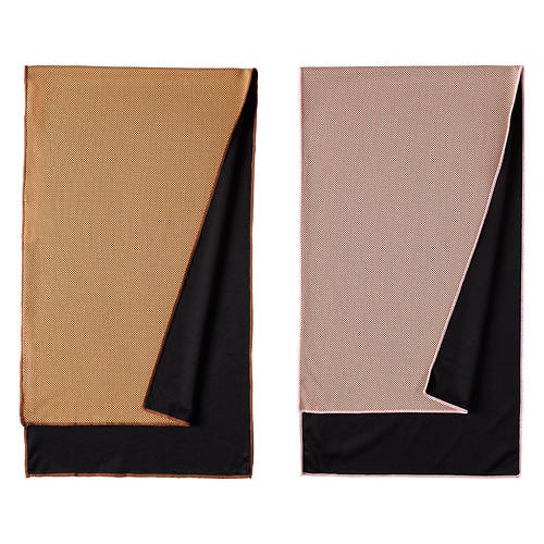 40” x 12” - 2 Pack Cooling Towel, Brown/Pink