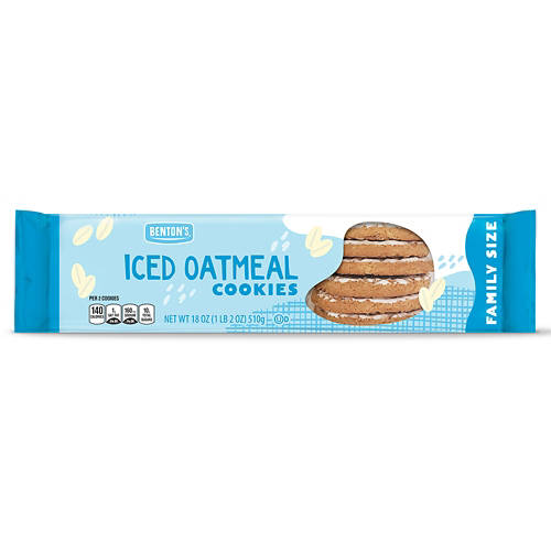 Family Size Iced Oatmeal Cookies, 18 oz
