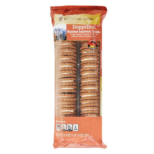 Doppelino Hazelnut Sandwich Biscuits, 17.6 oz