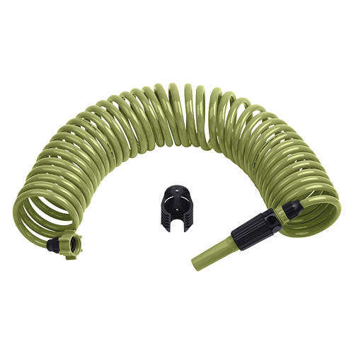 Coiled Garden Hose - Green