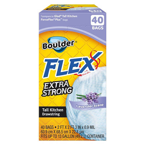 Flex Odor  Control Kitchen Bag Lavender Scent, 40 count