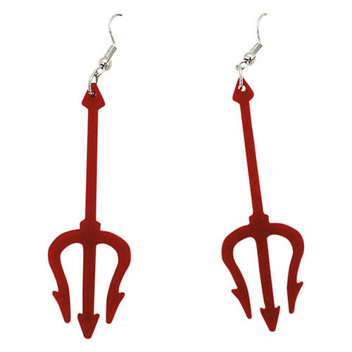 Halloween Earrings - Pitchfork