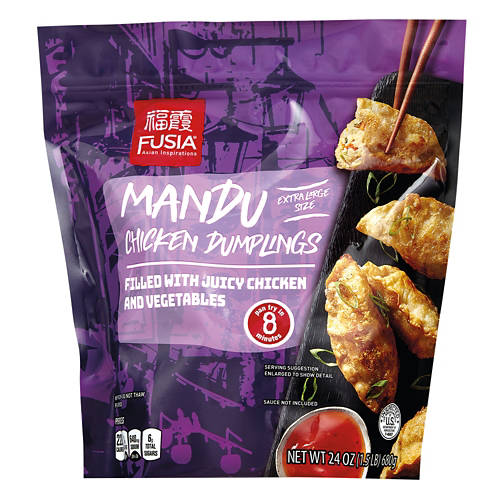 Extra Large Size Mandu Chicken Dumplings, 24 oz