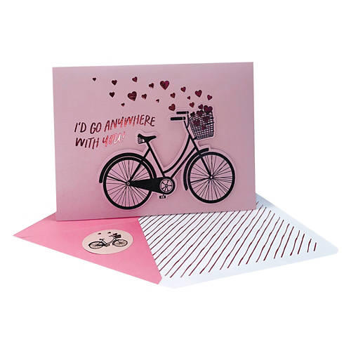 5" x 7" Valentine's Day Card - I’d Go Anywhere With You!