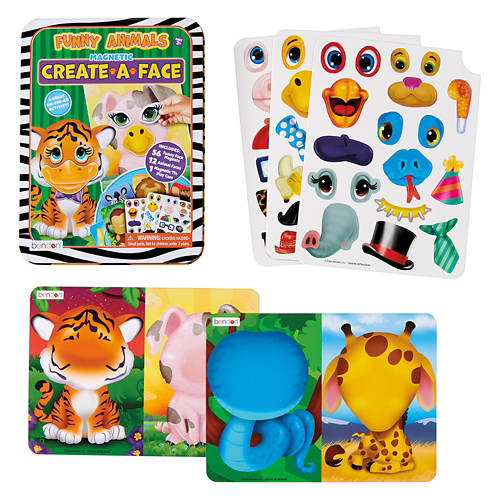 Tin Game Play Set - Animal Funny Faces