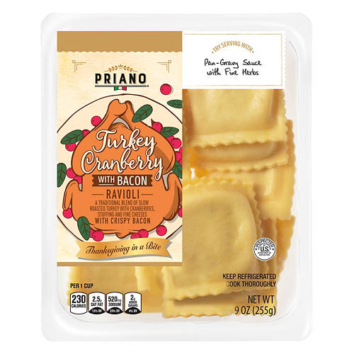 Turkey Cranberry & Bacon Ravioli, 9 oz