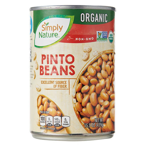 USDA  Organic Pinto Beans, 15.5 oz Can