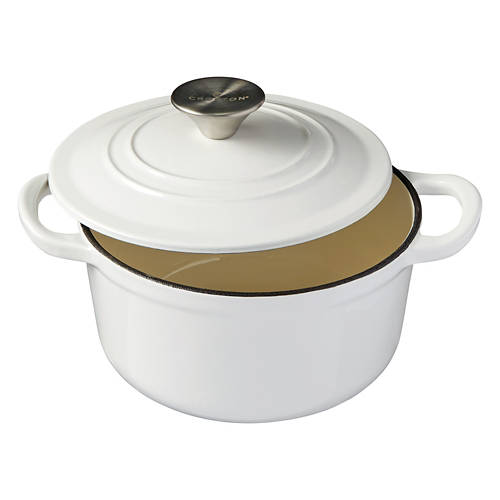 Cast Iron Dutch Oven, White