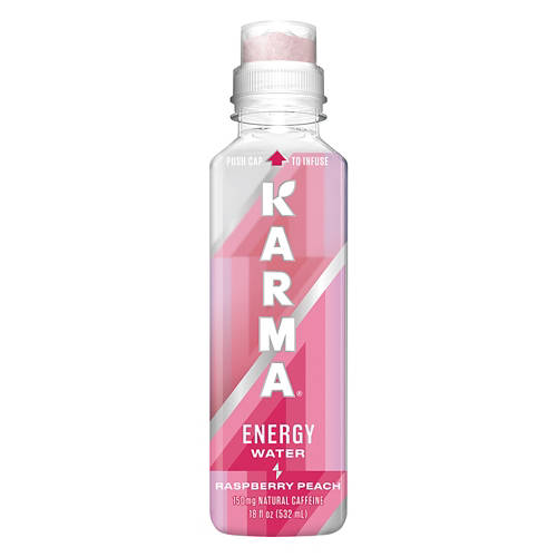 Probiotic Energy Water - Raspberry Peach, 18 fl oz Product Image Front shot 01