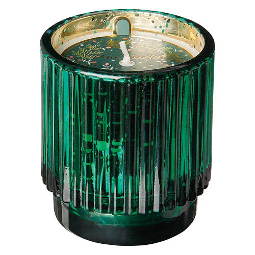 Metallic Votive Candle - Pine Needles