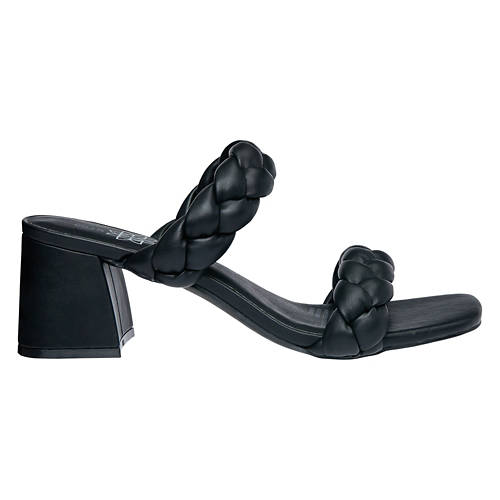 Ladies Fashion Heel Sandal - Black, 8