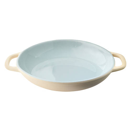 Round Stoneware Baking Dish, Blue