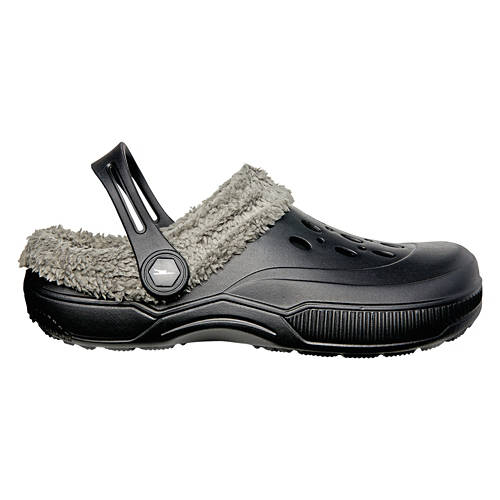 Men's Warm Lined Clog - Black, 11/12