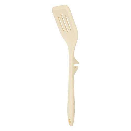 Clip On Silicone Utensil - Turner, Cream