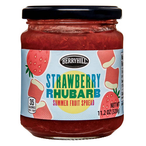 Strawberry Rhubarb Spread, 12.5 oz Product Image Front shot 01