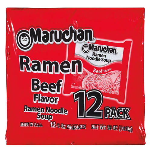 Ramen Noodle Soup Beef Flavor, 12 count