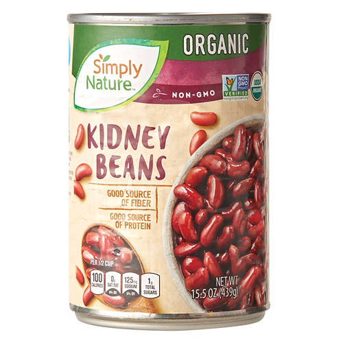 USDA  Organic Red Kidney Beans, 15.5 oz Can