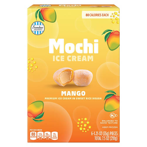 Mango Mochi Ice Cream, 6 count