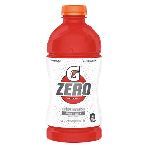 G Zero Fruit Punch Zero Sugar Sports Drink, 28 fl oz