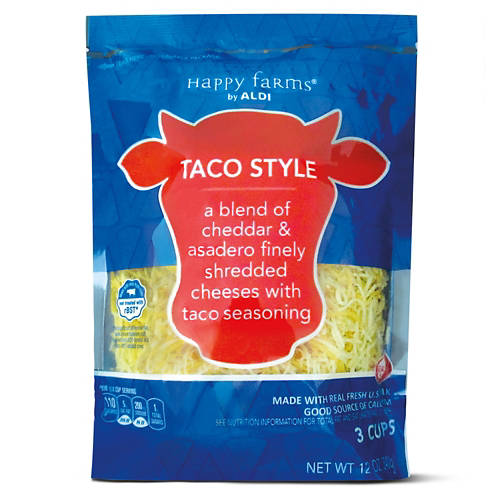 Shredded  Taco Style Cheese, 12 oz