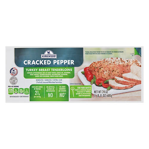 Cracked  Pepper  Turkey Breast Tenderloins, 24 oz