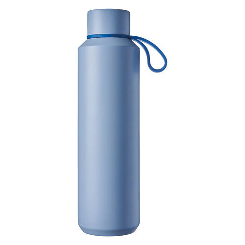 Stainless Steel Water Bottle with TPR Handle, Light Blue