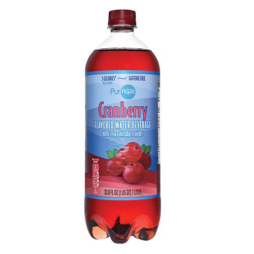 Cranberry Flavored Water, 33.8 fl oz Product Image Front shot 01