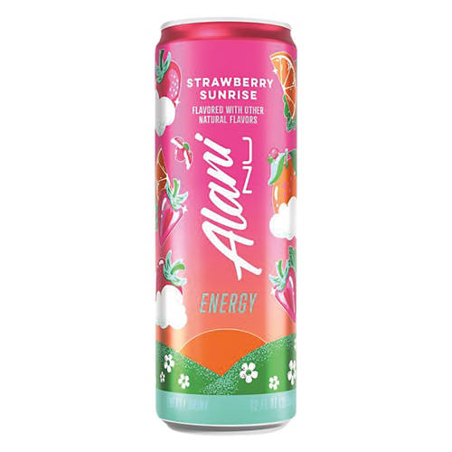 Strawberry Sunrise Flavored Energy Drink, 12 fl oz can Product Image Front shot 01