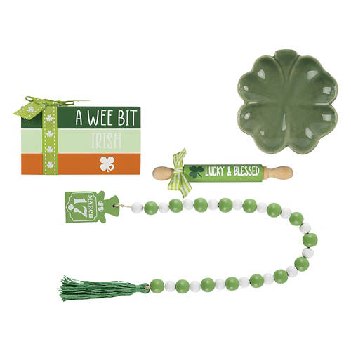 St. Patrick's Day Décor Tray Objects Collection - Lucky