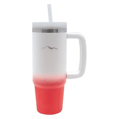 Thirst Crusher Tumbler, White/Red