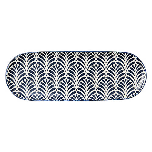 Stoneware Platter, Blue