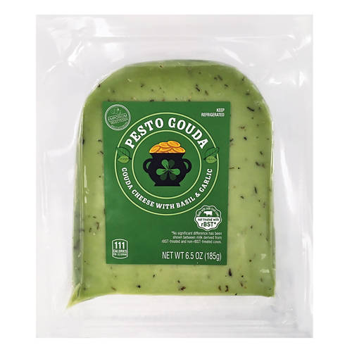 Pesto Gold Dutch Cheese with Basil & Garlic, 6.5 oz