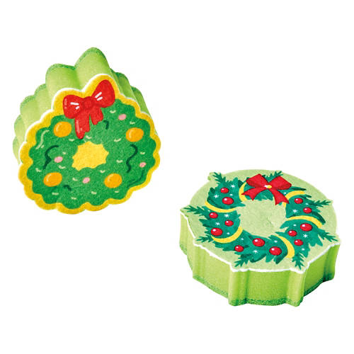 Holiday Novelty Sponges - Wreaths