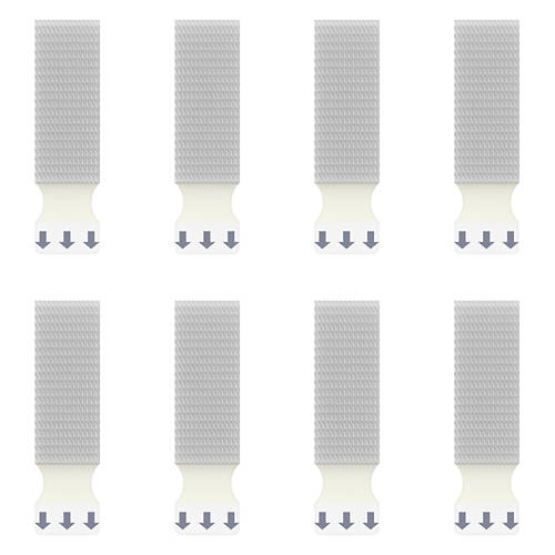 8 Pack Picture Hanging Strips - White, L