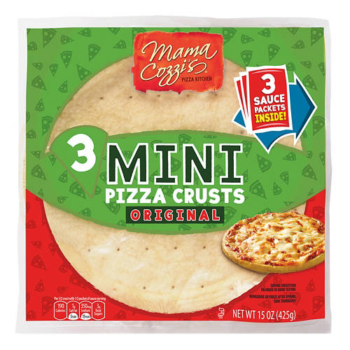 Original  Mini Pizza Crusts with Sauce, 15 oz