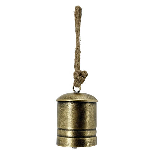 Large Bronze Bell with Jute Loop