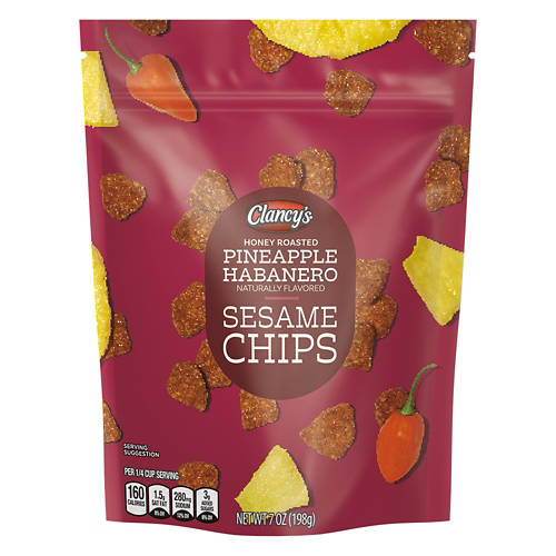 Pineapple Habanero Flavored Sesame Chips, 7 oz Product Image Front shot 01
