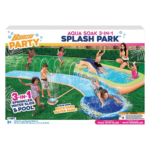 Aqua Soak 3-in-1 Splash Park - Pink Product Image Front shot 01