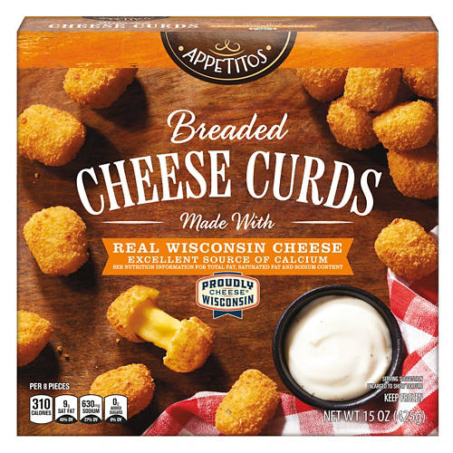 Breaded Cheese Curds, 15 oz Product Image Front shot 01