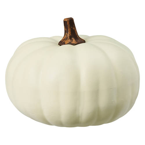 Ivory Large Faux Pumpkin