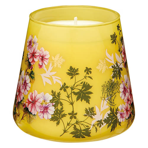 Floral Glass Candle - Geranium & Moss, 11.2 oz