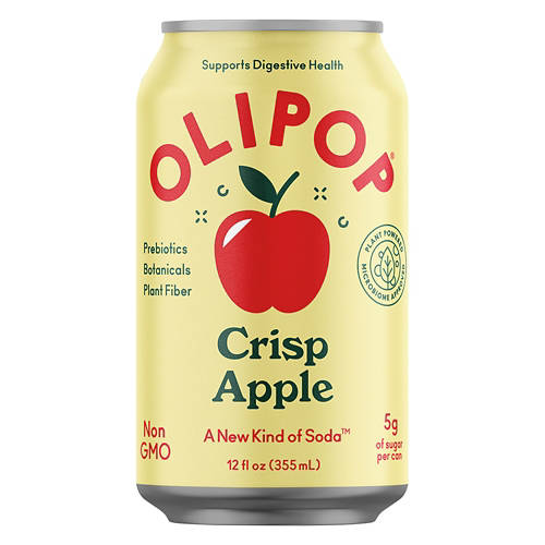 Non-GMO Probiotic Crisp Apple Soda, 12 fl oz can