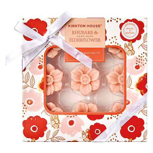 Molded Flower Wax Melts - Rhubarb & Elderflower