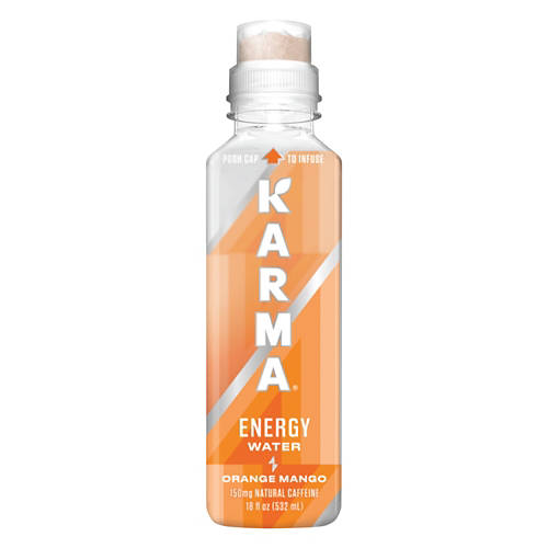 Probiotic Energy Water - Orange Mango, 18 fl oz Product Image Front shot 01