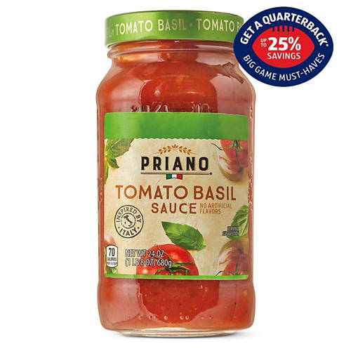 Tomato Basil Sauce, 24 oz