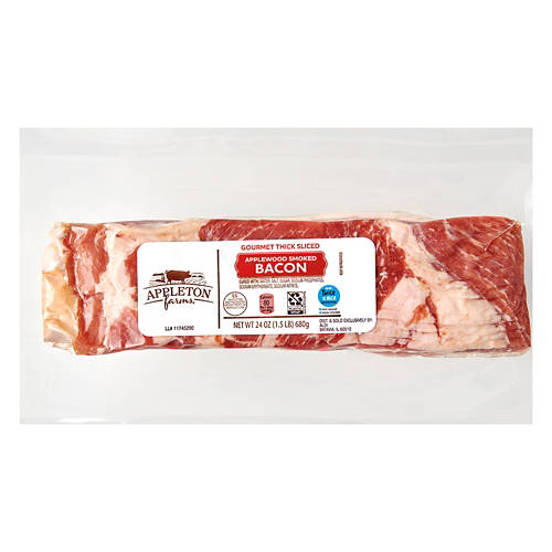 Applewood  Smoked Thick Sliced Bacon, 24 oz Product Image Front shot 01