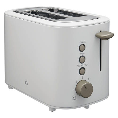 2 Slice Bread Toaster, White